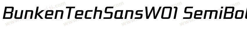 BunkenTechSansW01 SemiBoldttf字体转换